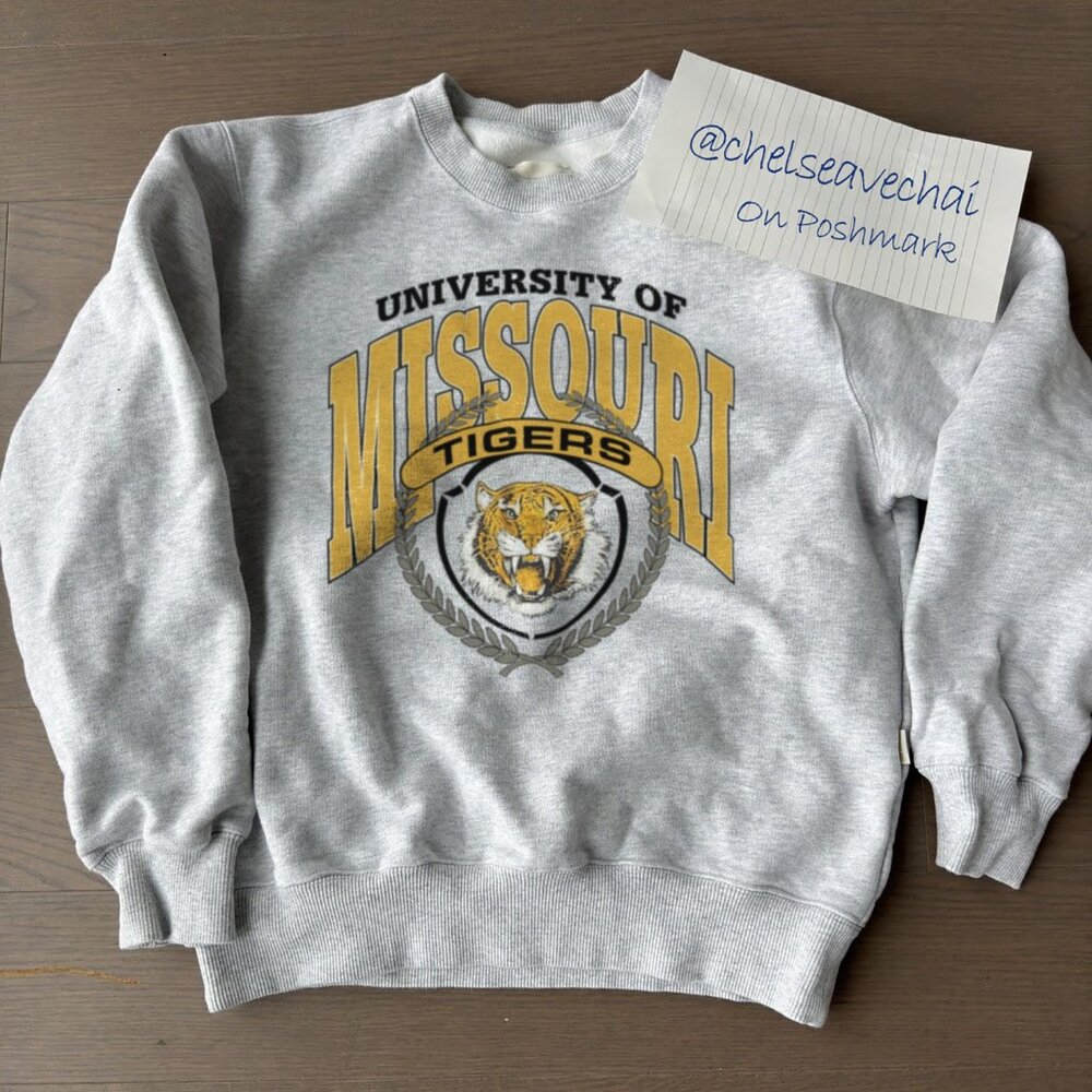 Vintage NCAA Missouri Tigers Logo Sweatshirt, University of Missouri Shirt Tee